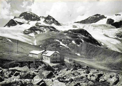 Wiesbadnerhuette Wiesbaden Huette 3316m Montafon AT with Piz Buin Silvretta