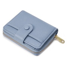 Petit portefeuille en cuir souple pour femme, petit porte-monnaie pour femme