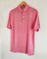 NEW Callaway Men Opti-Dri Polo Small Shirt Pink Performance Golf Lightweight NWT