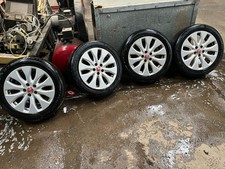 JAGUAR XE ALLOY WHEELS SET OF 4 & TYRES 205/55/17 5X108 63.4 CX731007UA #15Y