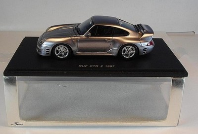 Spark 1/43 Nr. S0706 Ruf Porsche CTR 2 1997 Coupe silbermetallic OVP #9547