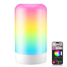 RGBICWW Smart Table Lamp, Touch Bedside Table Lamp with App Control, LED White