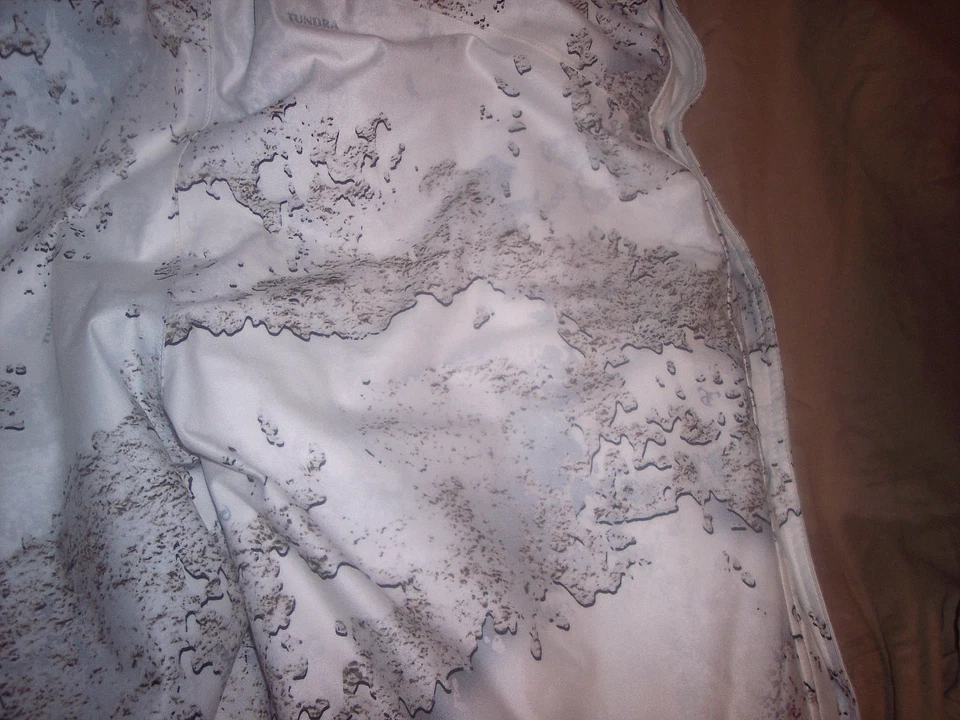 Mens Large Snow Camo Bibs Tundra Camo Bib Overalls Waterproof Bib Coveralls - Image 2 of 4