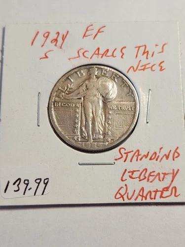 1924 S EF+++ SCARCE THIS NICE STANDING LIBERTY QUARTER RARE