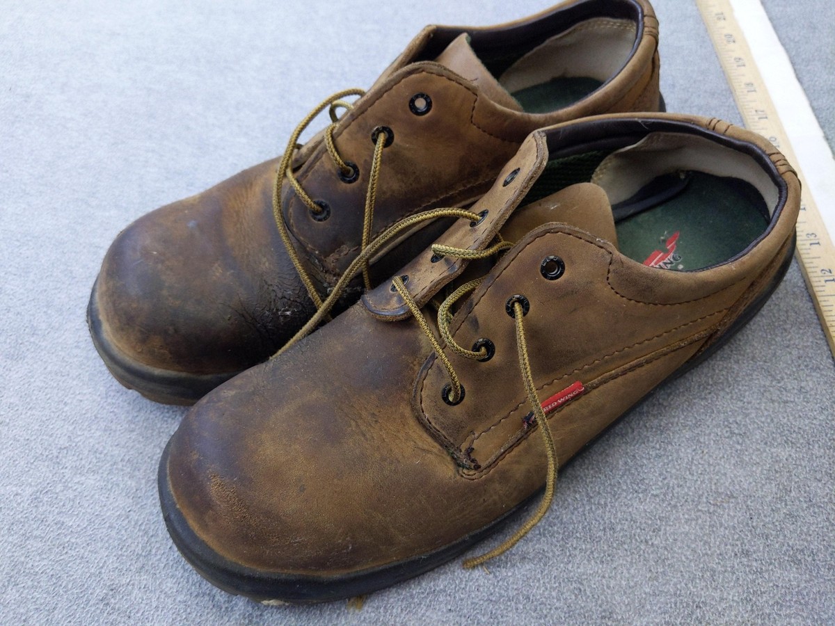 Red Wing Shoes Shoes Mens Size 14 48 Brown Leather Lace Up Slip