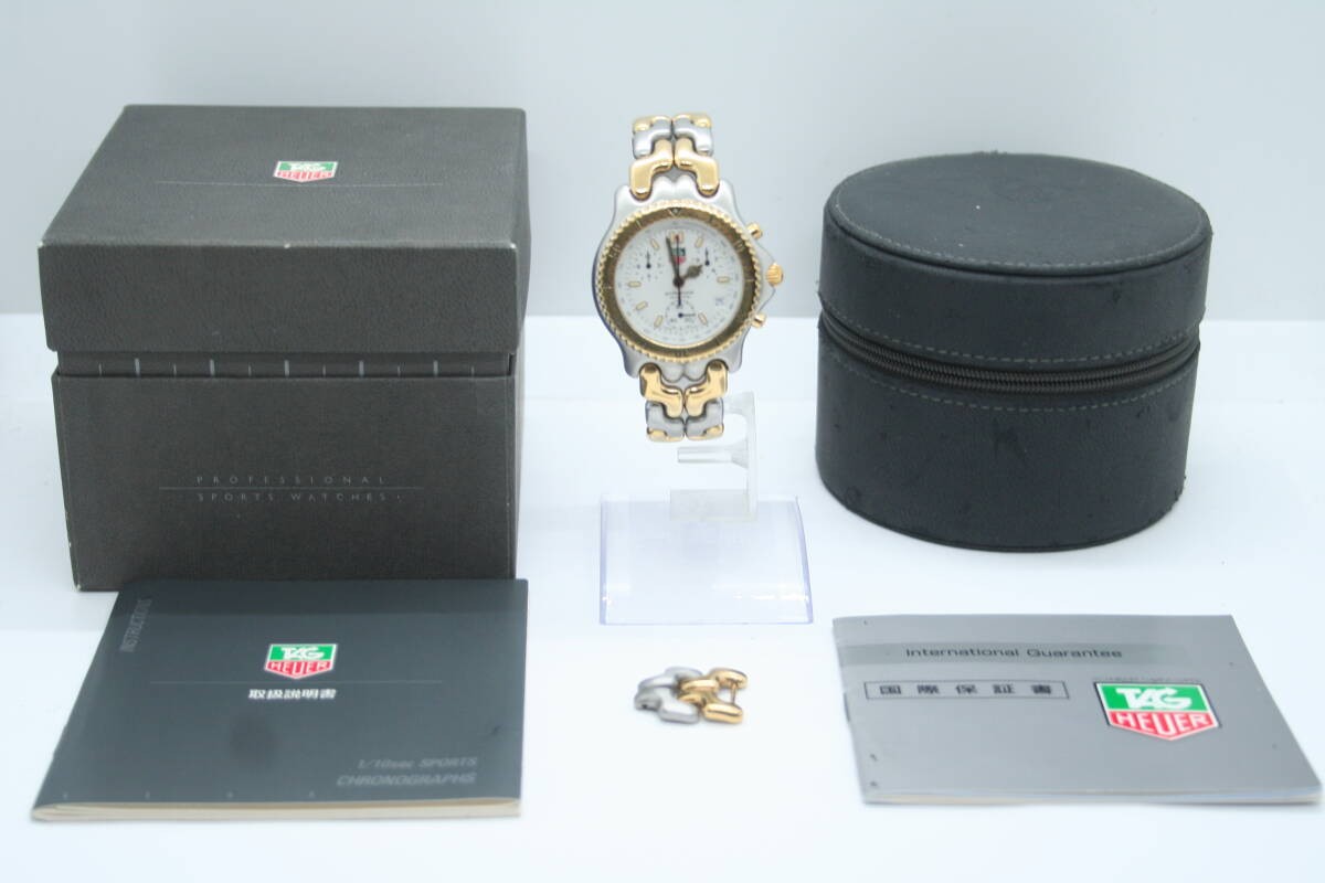Tag Heuer S/El Professional CG1120-0 Chronograph Quartz Watch Operation Confirmed