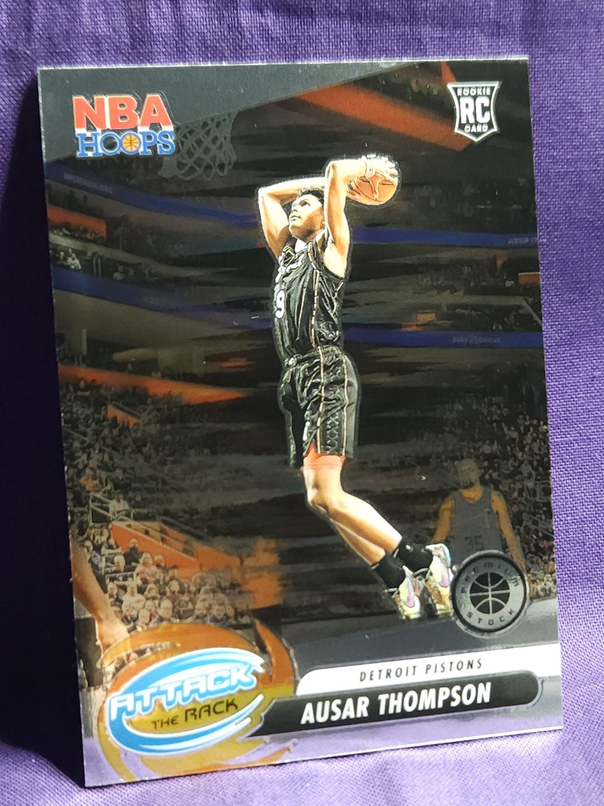 2023-24 Panini Nba Hoops Premium Stock - Attack the Rack Ausar Thompson #5 (RC)