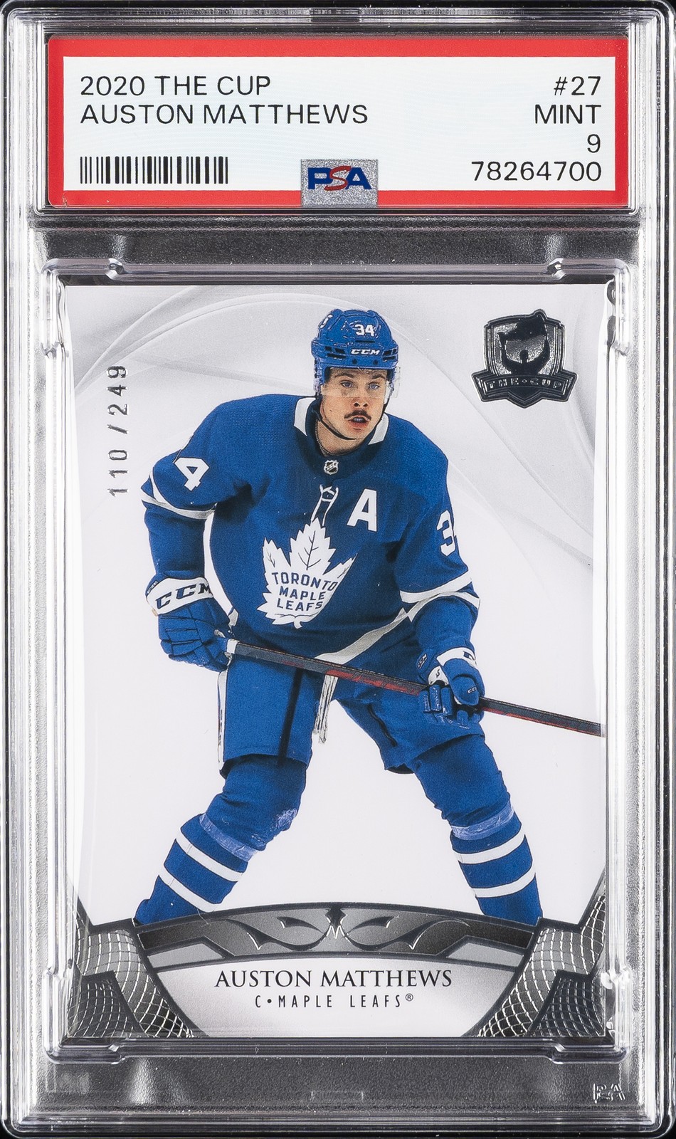 2020 UPPER DECK THE CUP #27 AUSTON MATTHEWS 110/249 PSA 9