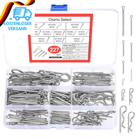 227 StüCk Edelstahl Splinte Sortiment: R Clips Splinte Set & Sicherungssplinte S