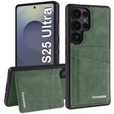 Back Stand Leather RFID Wallet Case For Samsung Galaxy S25 Ultra S24 S23 S22 S21