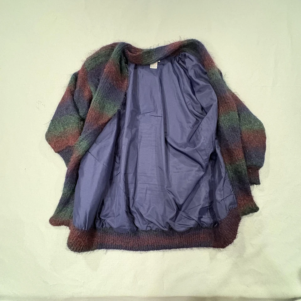 De Colección Suéter Carducci Para Mujer M Gran Tamaño Lana Mohair Forrado Cárdigan Años 90 Bolsillos Foto 3 de 4