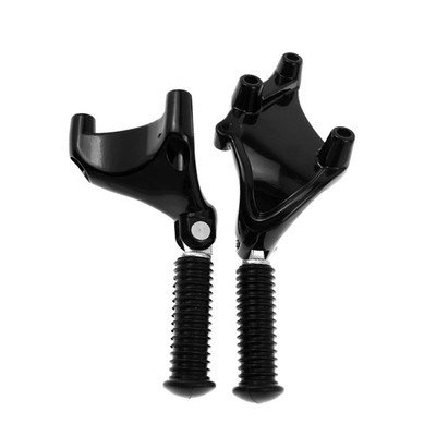 HCmotorku Motorcycle Rear Passenger Foot Pegs Rests Pedal 2014-2022, Black 