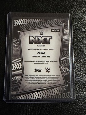 2026 WWE Topps Chrome ZARIA Silver Holo Refractor AUTO autograph