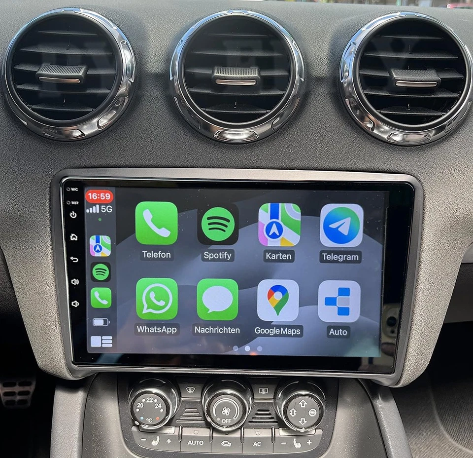 9" Touchscreen für Audi TT 2006-2014 Carplay Android 14 Autoradio GPS Navigation - Bild 2 von 4