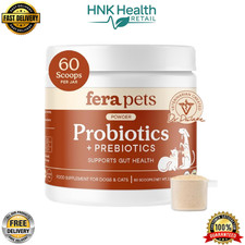 Fera Pet Organics Probiotics for Dogs  Cats - 60 Scoops  
