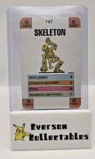 90'sMonster in My Pocket Series 1 Battle Card 47 Skeleton