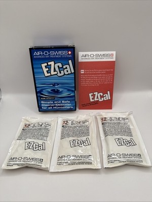 Boneco Air-O-Swiss EZ Cal Humidifier Cleaner Descaler A7417 3pk NOS