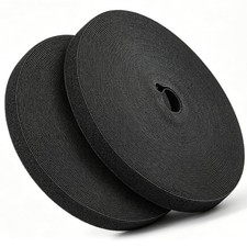 Reusable 1/2 Inch x 197 Ft Nylon Hook and Loop Cable Ties Roll Adjustable Straps