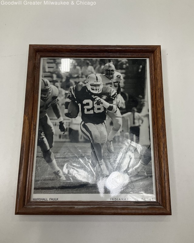 Marshall Fauk Signed Black White Framed Picture