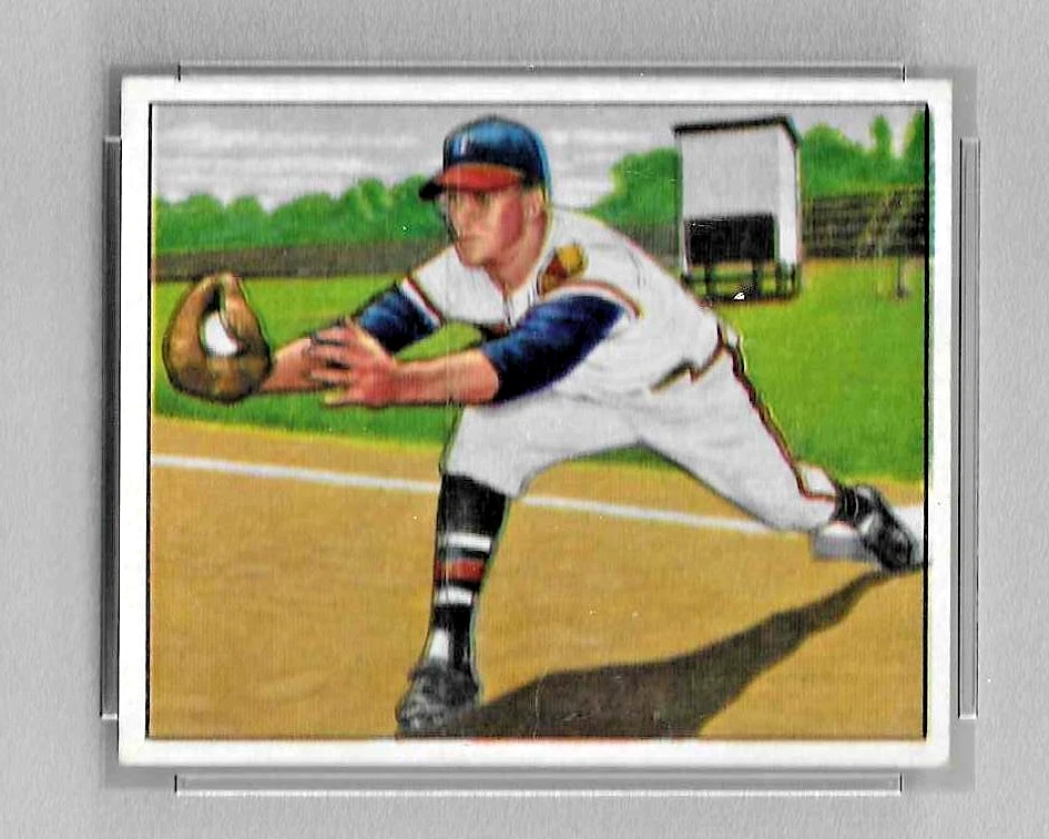 Tarjeta de béisbol Bowman 1950 #163 Earl Torgeson graduada PSA 6 NQ MLB Boston Braves Foto 3 de 4