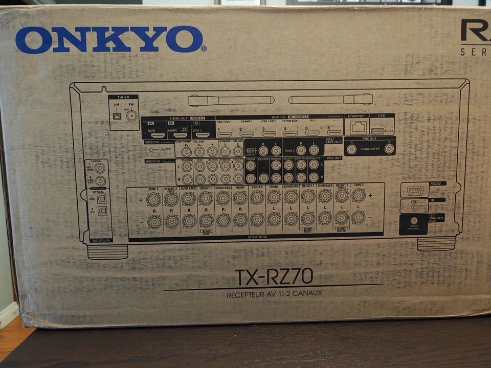 Onkyo TX-RZ70 11.2 Channel AV Home Theater Receiver Brand New Never Opened - Image 2 of 3
