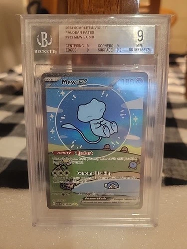 2024 Scarlet & Violet Paldean Fates Bubble #232 MEW EX SIR BGS 9 !