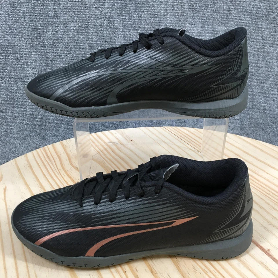 Puma Shoes Youth 6 Ultra Play IT Sneaker Black Lace Up Low Top Comfort 107780-02 - Image 2 of 4