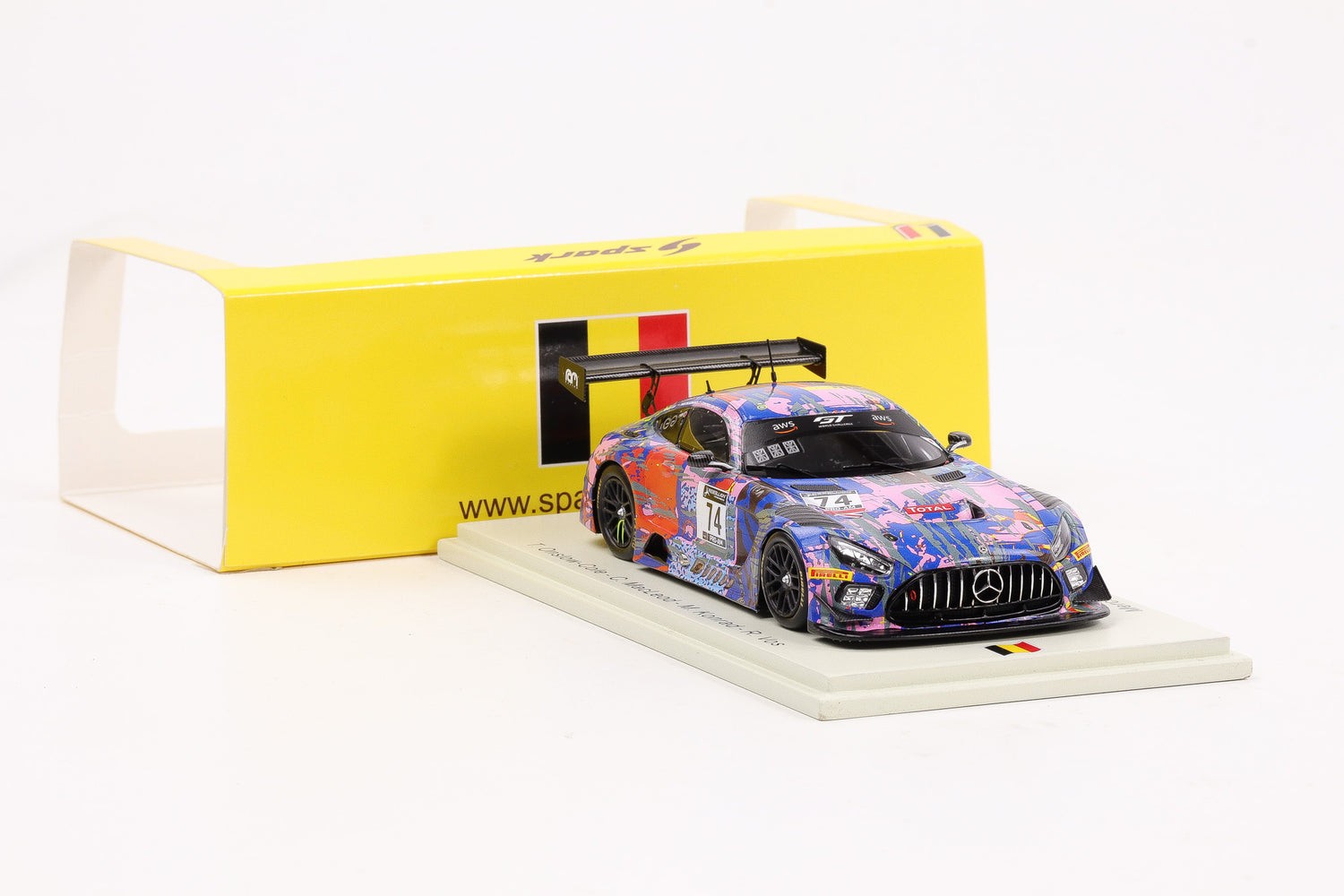 Spark 1:43 Mercedes-Benz AMG GT3 #74 Ram Racing 24h Spa 2020 Resin Model