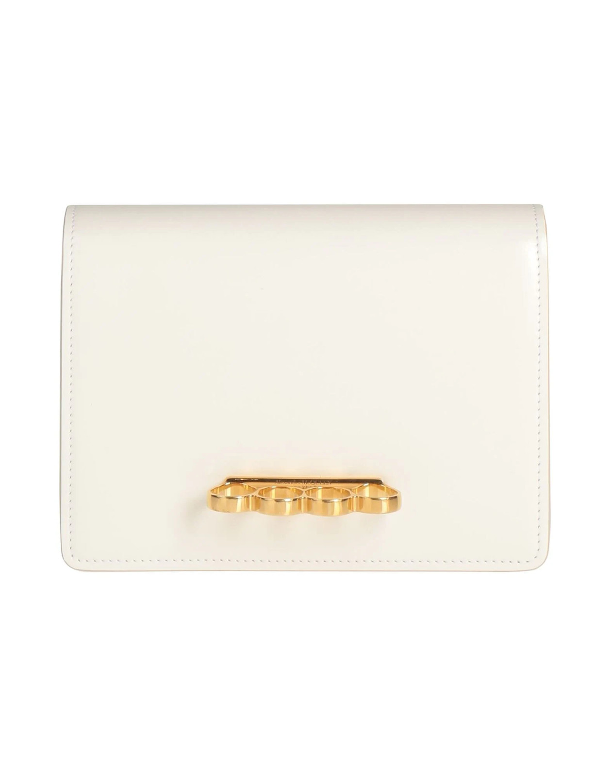 McQueen - Women - Leather Clutch - Ivory