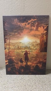 Póster metálico Fallout Displate Hello Wasteland edición limitada