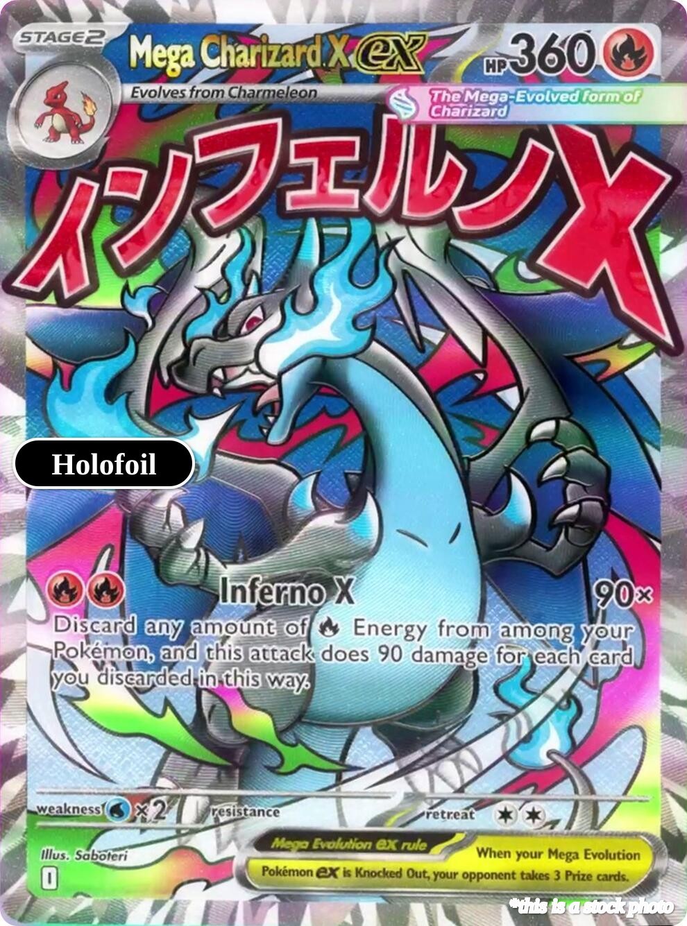 Mega Charizard X ex MEP 023 Pokémon ME: Mega Evolution Promo P Holofoil EN NM