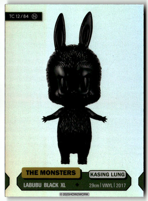 2025HOW2WORK Card Labubu No. TC 12/84 Labubu Black XL The Monsters