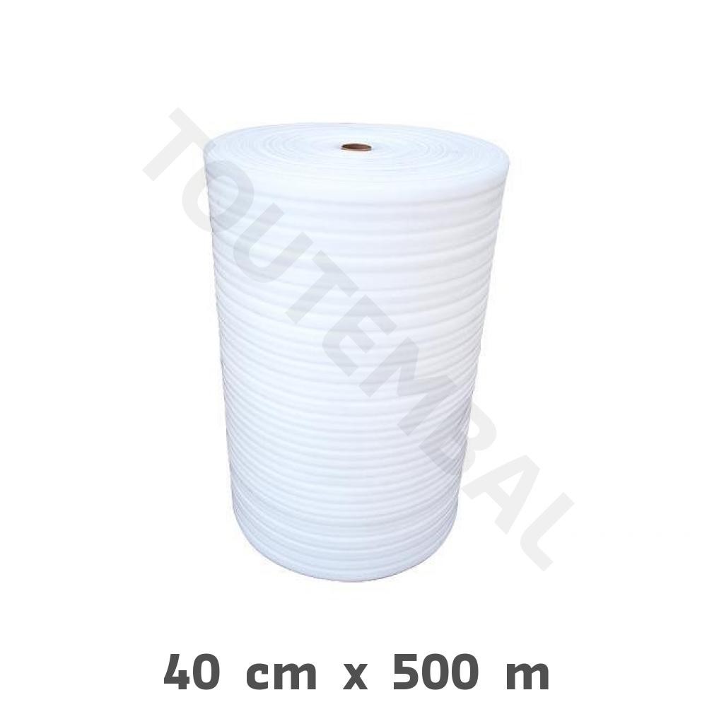 Film mousse 1mm rouleau 40cm x 500m pour emballage et protection d'objets