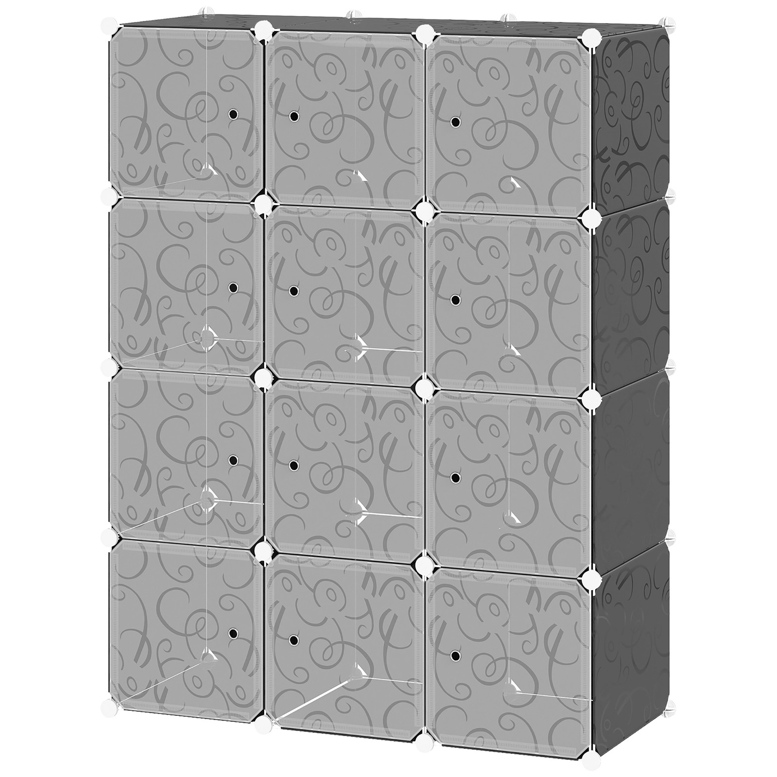 Portable Closet Wardrobe Portable Wardrobe Cube Wardrobe Foldable Wardrobe with Clothes Rails Modular Cabinetry Storage Organizer Wardrobe Closet Portable Wardrobe 15 HOMCOM DIY Wardrobe Portable Interlocking Plastic Modular Closet Cube Organiser