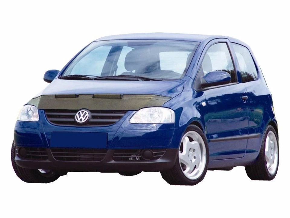 SUJETADOR CAPÓ COCHE ASPECTO FIBRA CARBONO se adapta a VW Volkswagen Fox NARIZ MÁSCARA FRONTAL AFINACIÓN Foto 2 de 4