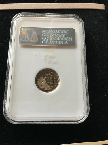 1947  NGC Graded Canadian,  ¢10  Cent, **MS-64**