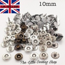 10 x Jean Tack Metal Rivets Studs Leather Denim with pins 9.5mm
