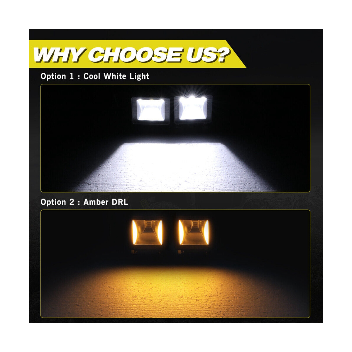 2X(Car 2Inch High Spotlight for OffRoad Pickup Truck Motorcycle Utv