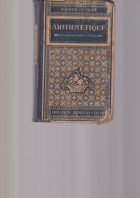 ARITHMETIK - MITTELKURS - STUDIENZERTIFIKAT - M. ROYER & P. COURT - COLIN