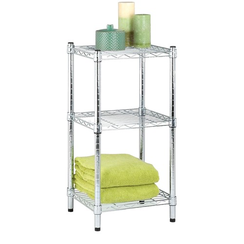 Honey-Can-Do 5-Tier Chrome Shelving Unit - 72" Tall, Holds 200 Lbs Per Shelf, Tool-Free Assembly