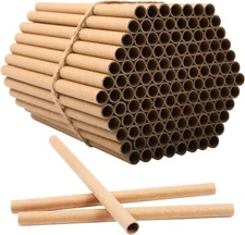 100 Pieces Mason Bee Tubes 6 Inches Nesting Refill Cardboard Tubes Bee House