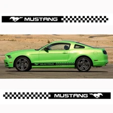 Car Truck Side Skirt Door Racing Graphic Vinyl Sticker Decal for Ford Mustang