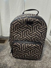 Gg Supreme Monogram Caleido Medium Day Backpack Black