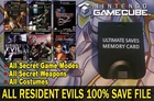 Resident Evil 4 100% Ṥave Ultimate Gamecube Memory Card! (NO GAME)
