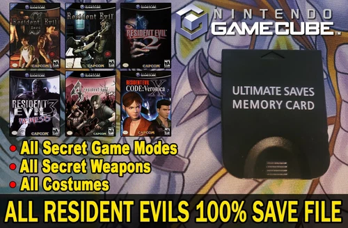 Resident Evil 4 100% Ṥave Ultimate Gamecube Memory Card! (NO GAME)