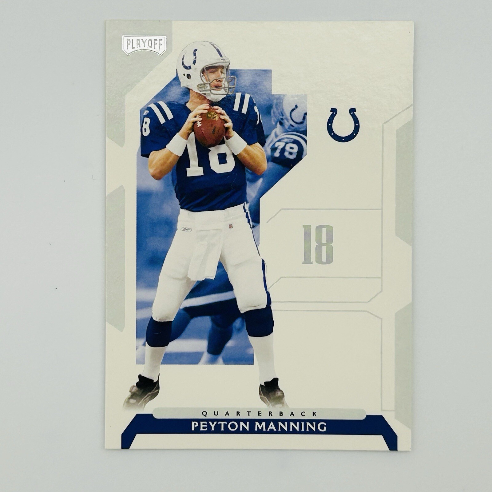 2006 Playoff NFL Playoffs Peyton Manning Football Card #45 Indianapolis Colts