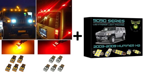 Fyre Flys 194 Roof Cab Clearance 3014 LED light Bulbs For 2003-2009 Hummer H2 - Picture 33 of 47