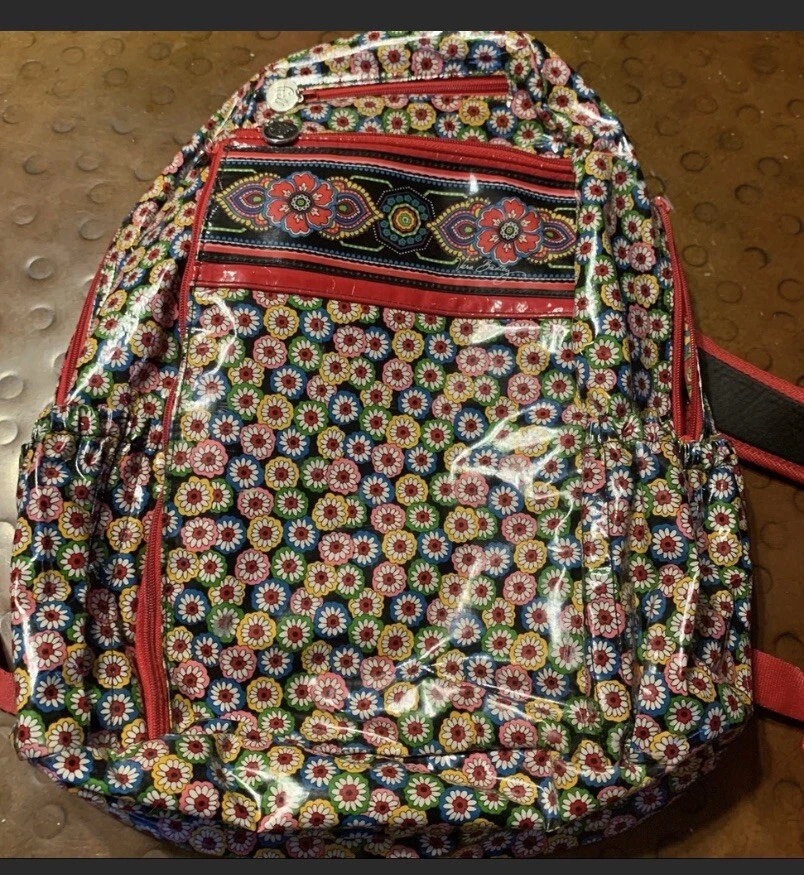 Vera bradley vinyl clearance backpack