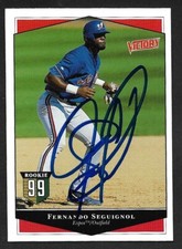 1999 UD VICTORY #235  Fernando Seguignol ROOKIE  EXPOS SIGNED AUTOGRAPH AUTO COA