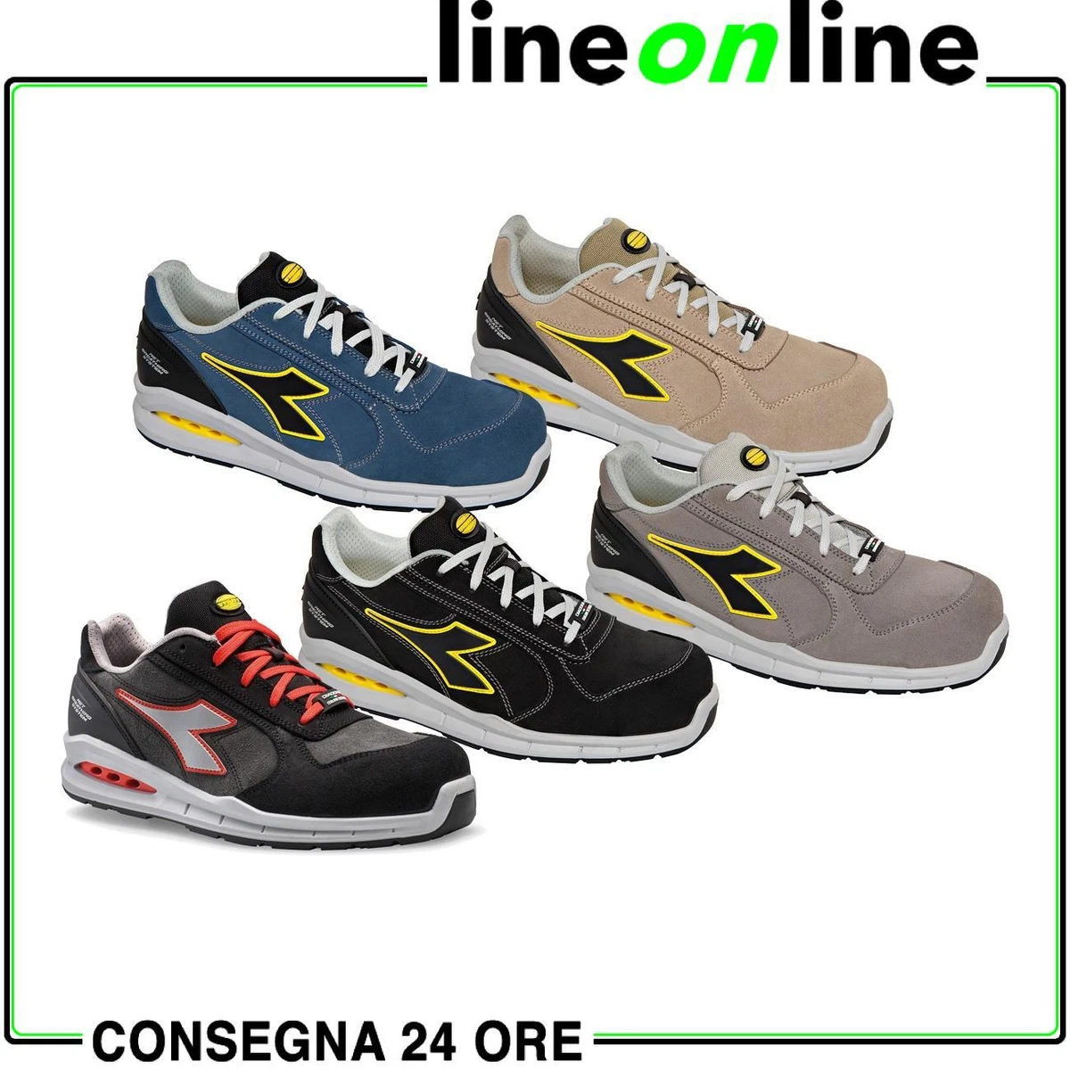 Scarpe antinfortunistiche Diadora Utility RUN NET AIRBOX LOW GEOX